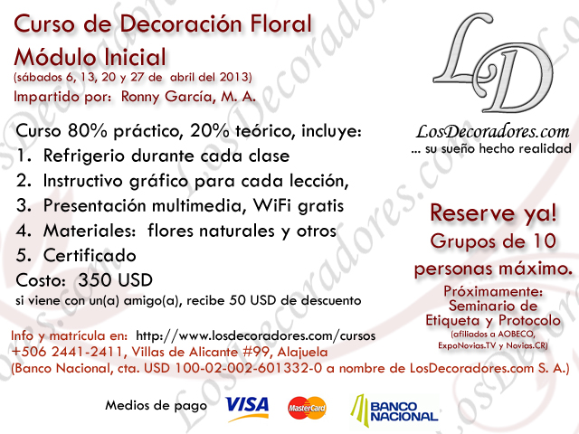 Curso de decoraci�n floral